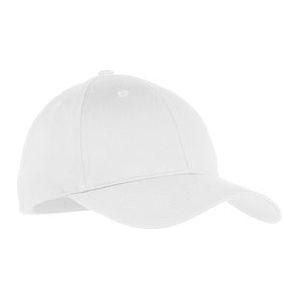 Youth Six - Panel Twill Cap White Hats