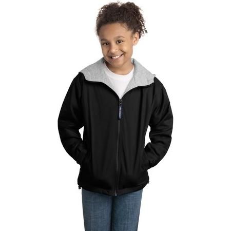 Youth Team Jacket Black/Light Oxford Youth Large Jackets