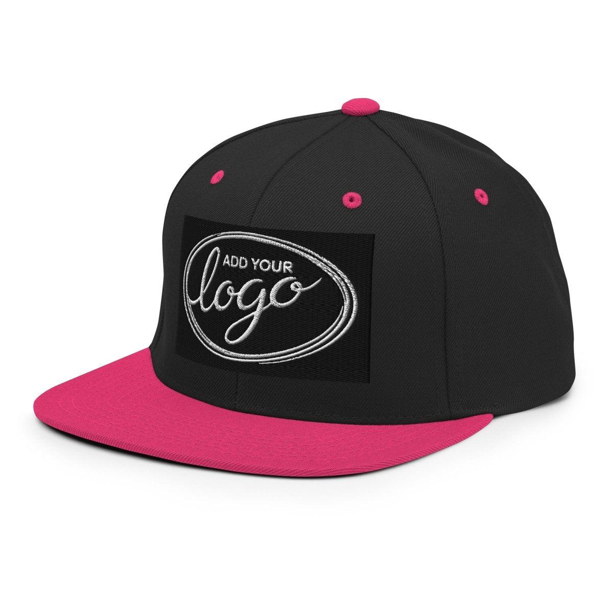 YP Classics 6089M | Create Your Own Custom Snapback Hat Black/ Neon Pink