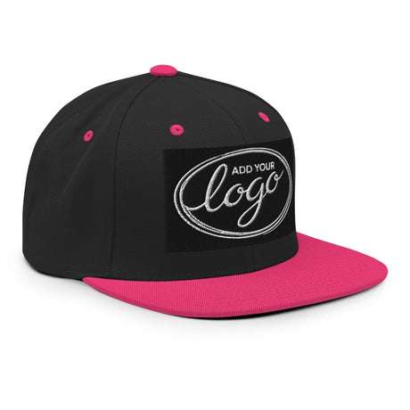YP Classics 6089M | Create Your Own Custom Snapback Hat Black/ Neon Pink