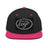 YP Classics 6089M | Create Your Own Custom Snapback Hat Black/ Neon Pink