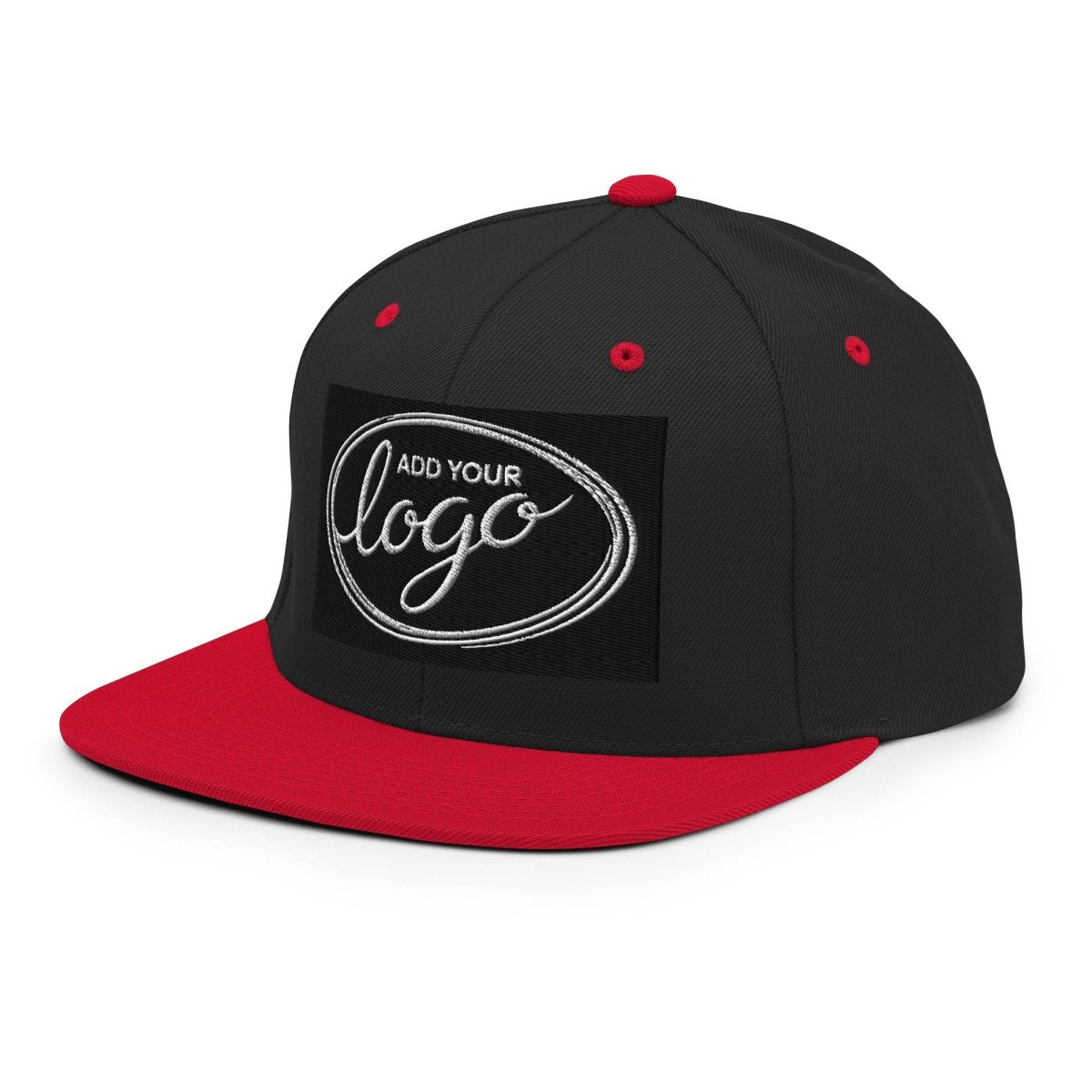 YP Classics 6089M | Create Your Own Custom Snapback Hat Black/ Red