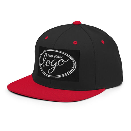 YP Classics 6089M | Create Your Own Custom Snapback Hat Black/ Red