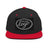 YP Classics 6089M | Create Your Own Custom Snapback Hat Black/ Red