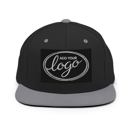YP Classics 6089M | Create Your Own Custom Snapback Hat Black/ Silver