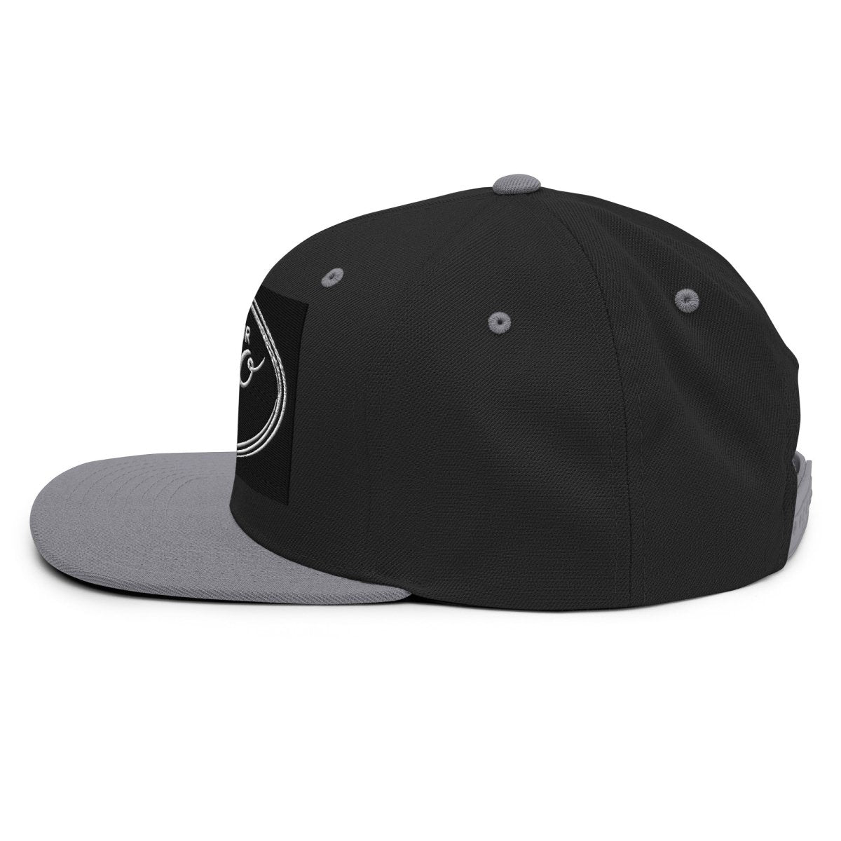 YP Classics 6089M | Create Your Own Custom Snapback Hat Black/ Silver