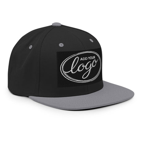 YP Classics 6089M | Create Your Own Custom Snapback Hat Black/ Silver