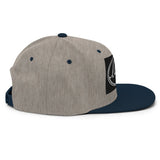 YP Classics 6089M | Create Your Own Custom Snapback Hat Heather Grey/ Navy