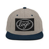 YP Classics 6089M | Create Your Own Custom Snapback Hat Heather Grey/ Navy