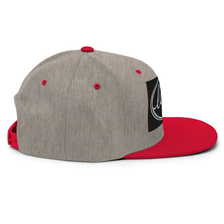 YP Classics 6089M | Create Your Own Custom Snapback Hat Heather Grey/ Red