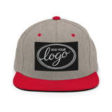 YP Classics 6089M | Create Your Own Custom Snapback Hat Heather Grey/ Red