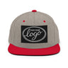 YP Classics 6089M | Create Your Own Custom Snapback Hat Heather Grey/ Red