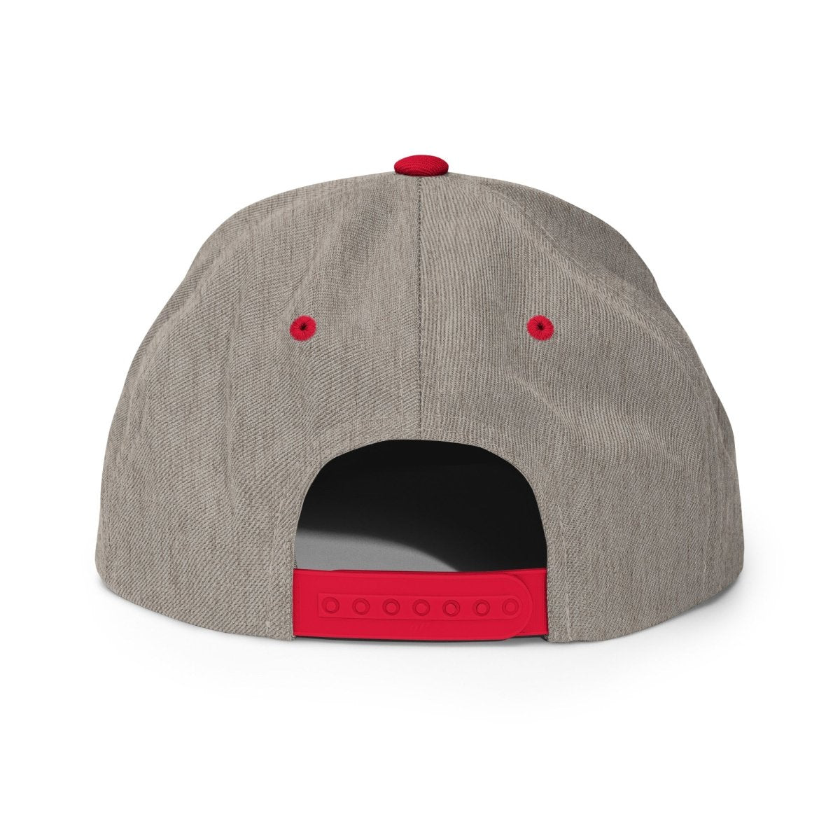 YP Classics 6089M | Create Your Own Custom Snapback Hat Heather Grey/ Red