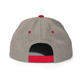 YP Classics 6089M | Create Your Own Custom Snapback Hat Heather Grey/ Red