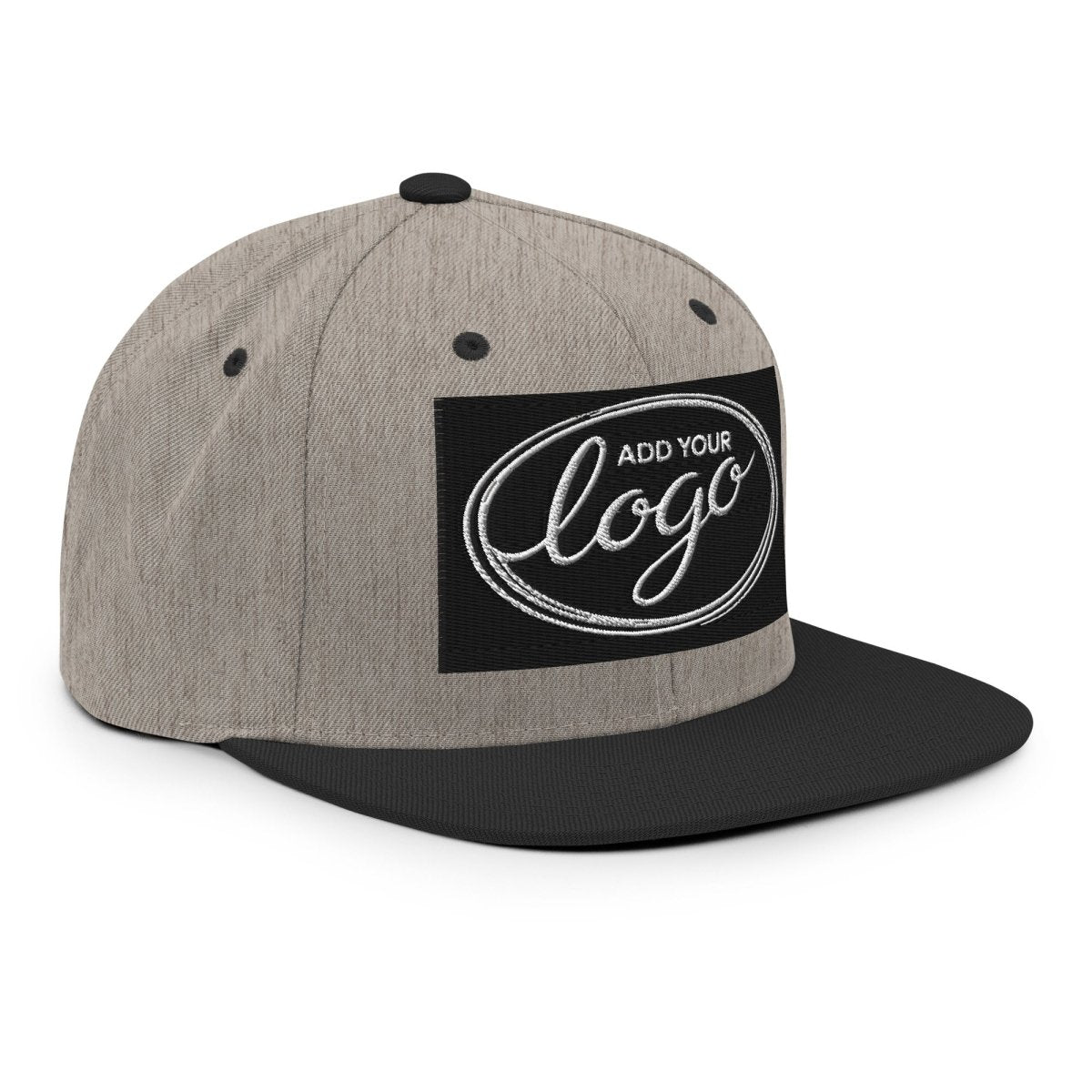 YP Classics 6089M | Create Your Own Custom Snapback Hat Heather/Black