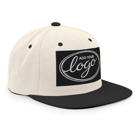 YP Classics 6089M | Create Your Own Custom Snapback Hat Natural/ Black