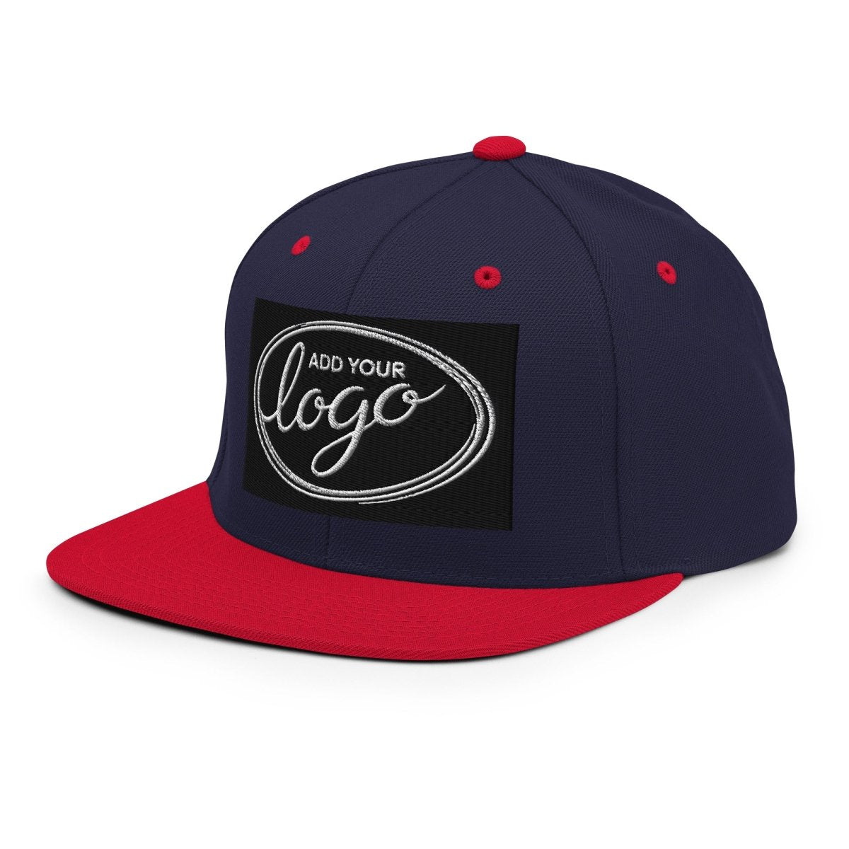 YP Classics 6089M | Create Your Own Custom Snapback Hat Navy/ Red