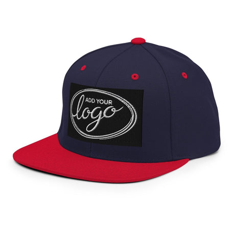 YP Classics 6089M | Create Your Own Custom Snapback Hat Navy/ Red