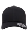 YP Classics 6606 Retro Trucker Cap | Wholesale Yupoong 6606 Retro Trucker Hat Black Adjustable Hats