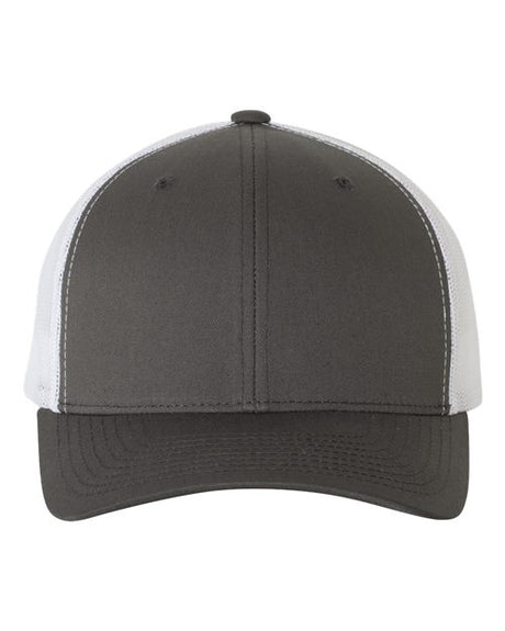 YP Classics 6606 Retro Trucker Cap | Wholesale Yupoong 6606 Retro Trucker Hat Black Adjustable Hats