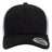 YP Classics 6606 Retro Trucker Cap | Wholesale Yupoong 6606 Retro Trucker Hat Black/ White Adjustable Hats