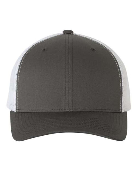 YP Classics 6606 Retro Trucker Cap | Wholesale Yupoong 6606 Retro Trucker Hat Charcoal/ White Adjustable Hats
