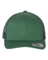 YP Classics 6606 Retro Trucker Cap | Wholesale Yupoong 6606 Retro Trucker Hat Evergreen Adjustable Hats