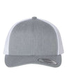 YP Classics 6606 Retro Trucker Cap | Wholesale Yupoong 6606 Retro Trucker Hat Heather Grey/ White Adjustable Hats