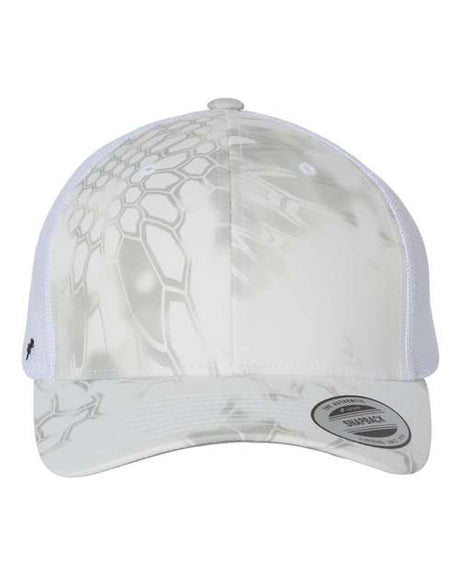 YP Classics 6606 Retro Trucker Cap | Wholesale Yupoong 6606 Retro Trucker Hat Kryptek Wraith Adjustable Hats