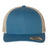 YP Classics 6606 Retro Trucker Cap | Wholesale Yupoong 6606 Retro Trucker Hat Steel Blue/ Silver Adjustable Hats