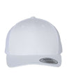 YP Classics 6606 Retro Trucker Cap | Wholesale Yupoong 6606 Retro Trucker Hat White Adjustable Hats