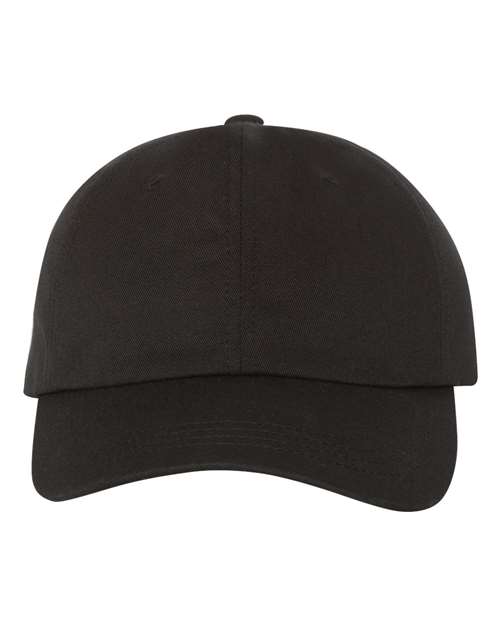 YP Classics Classic Dad Hat - Yupoong 6245CM Black Adjustable Hats