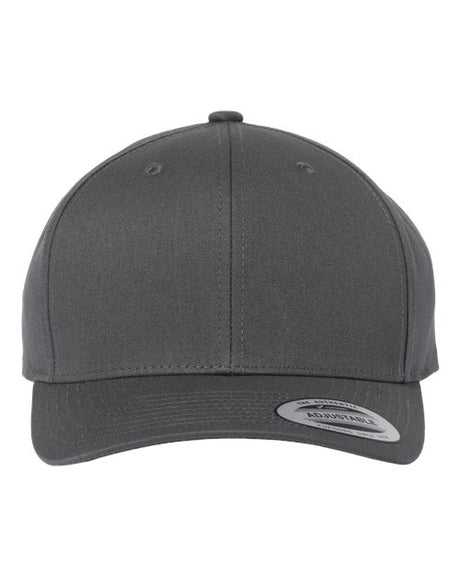 YP Classics CVC Snapback Cap - Yupoong 6389 Charcoal Adjustable Hats