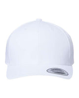 YP Classics CVC Snapback Cap - Yupoong 6389 White Adjustable Hats