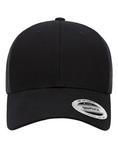 YP Classics Elite Cap - Yupoong 6601 Black Adjustable Hats