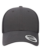 YP Classics Elite Cap - Yupoong 6601 Charcoal/ Black Adjustable Hats