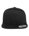 YP Classics Five - Panel Classic Trucker Cap - Yupoong 6006 Black Adjustable Hats