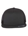 YP Classics Five - Panel Classic Trucker Cap - Yupoong 6006 Charcoal Adjustable Hats