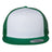 YP Classics Five - Panel Classic Trucker Cap - Yupoong 6006 Kelly/ White/ Kelly Adjustable Hats