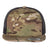 YP Classics Five - Panel Classic Trucker Cap - Yupoong 6006 Multicam Green/ Black Adjustable Hats