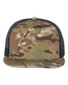 YP Classics Five - Panel Classic Trucker Cap - Yupoong 6006 Multicam Green/ Black Adjustable Hats