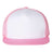 YP Classics Five - Panel Classic Trucker Cap - Yupoong 6006 Pink/ White/ Pink Adjustable Hats