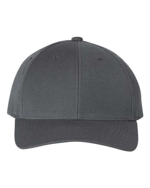 YP Classics Premium Curved Bill Snapback Cap - Yupoong 6789M Dark Grey Adjustable Hats