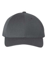 YP Classics Premium Curved Bill Snapback Cap - Yupoong 6789M Dark Grey Adjustable Hats