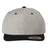 YP Classics Premium Flat Bill Snapback Cap - Yupoong 6089M Heather/ Black Adjustable Hats
