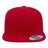 YP Classics Premium Flat Bill Snapback Cap - Yupoong 6089M Red Adjustable Hats