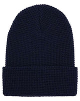YP Classics Waffle Cuffed Beanie - Yupoong 2501KC Navy One Size Beanies