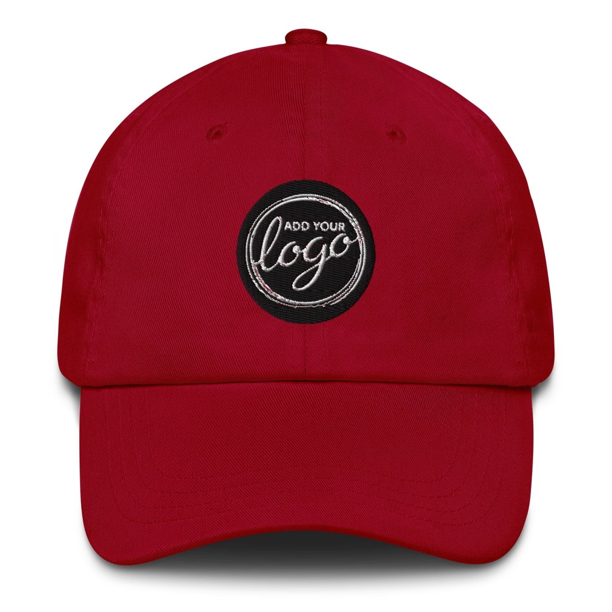 Yupoong 6245CM Dad Hat | Create Your Own Custom Dad Hat Cranberry