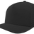 Zapped Headwear BLACKHAWK 5 - Panel Snapback Hat | Wholesale Performance Caps Black Adjustable Hats