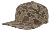 Zapped Headwear BLACKHAWK 5 - Panel Snapback Hat | Wholesale Performance Caps Brown Old School Camo Adjustable Hats